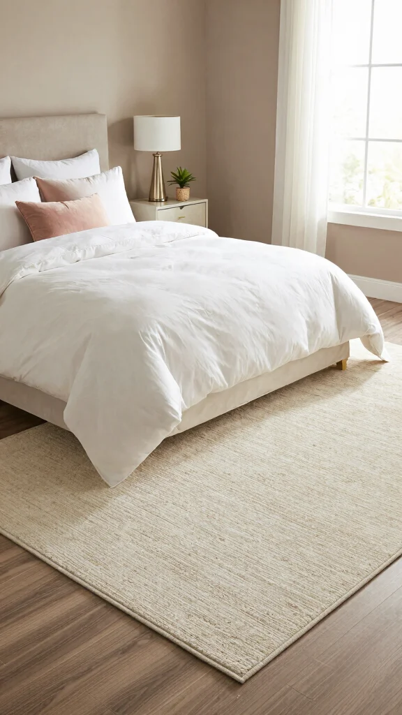 10 Bedroom Rug Placement Ideas So Your Space Always Looks Right - 1. The Centerpiece Approach 1