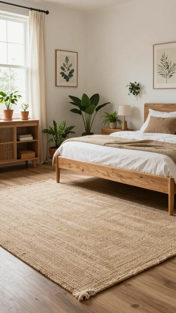 10 Bedroom Rug Placement Ideas So Your Space Always Looks Right - 10. Eco-Friendly Choices 1