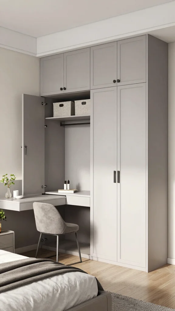 10 Built-In Wardrobe Ideas for Bedrooms That Look Custom - 4. Multi-Functional Masterpiece 1