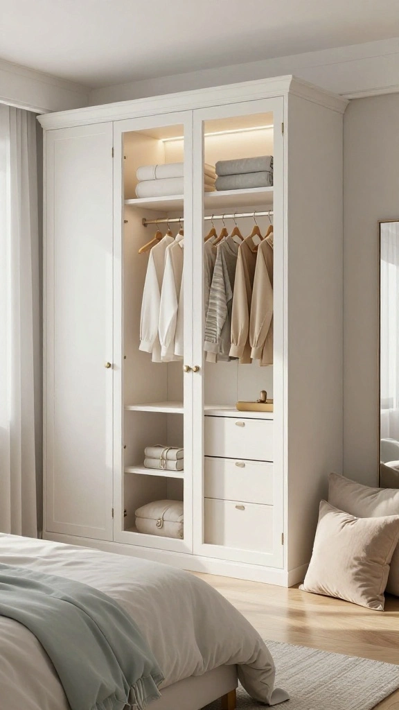 10 Built-In Wardrobe Ideas for Bedrooms That Look Custom - 5. Bright and Airy 1