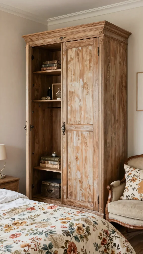 10 Built-In Wardrobe Ideas for Bedrooms That Look Custom - 6. Vintage Charm 1
