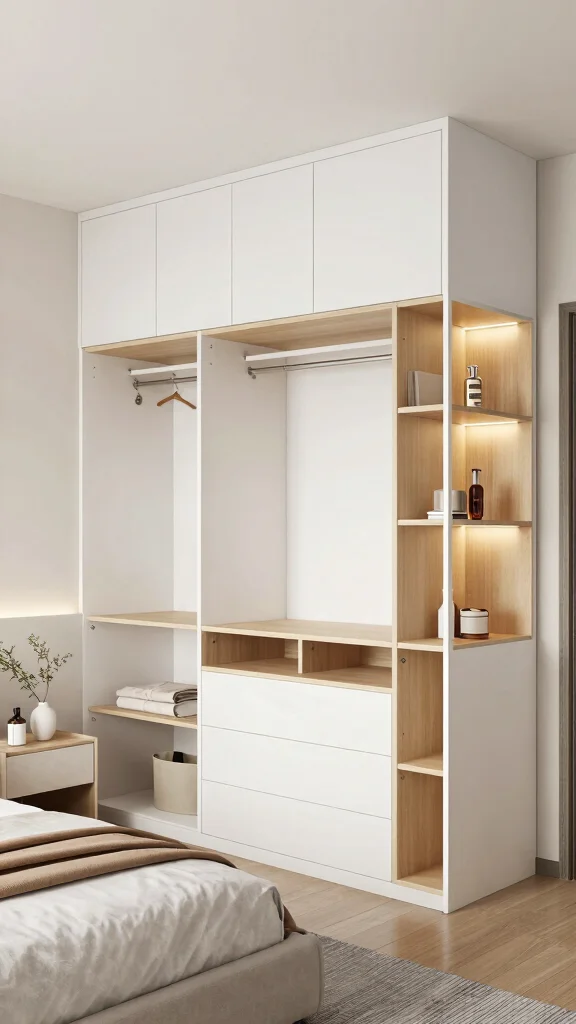 10 Built-In Wardrobe Ideas for Bedrooms That Look Custom - 9. Customizable Modular Units 1