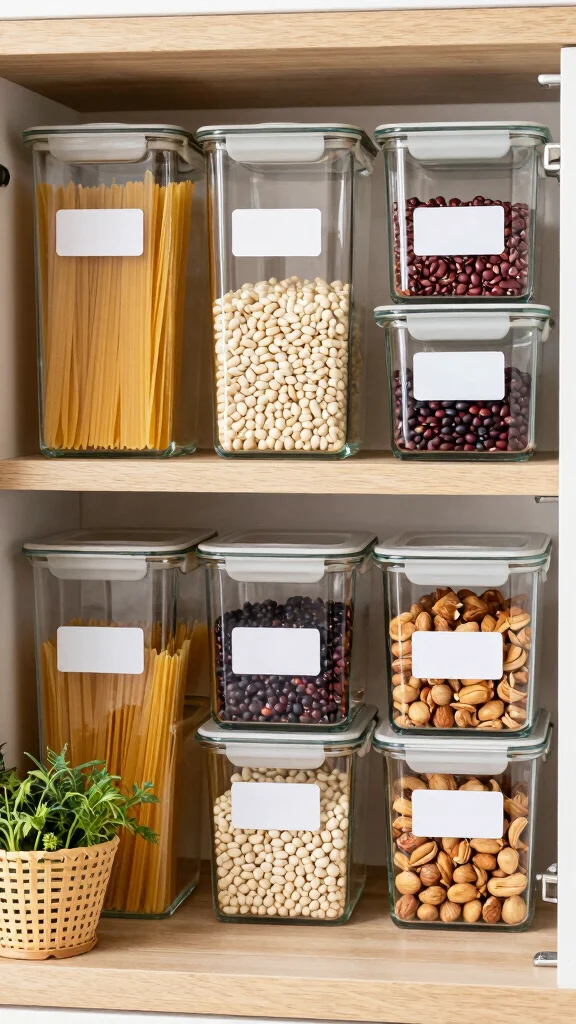 10 Kitchen Countertop Decor Ideas That Keep Things Tidy and Stylish - 1. Embrace the Power of Clear Containers 1