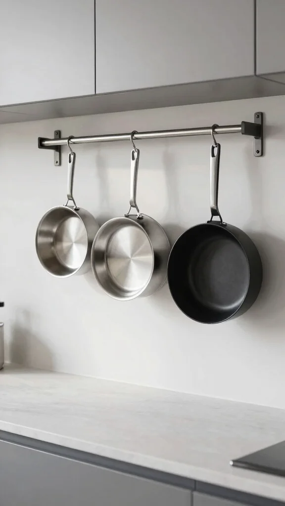 10 Kitchen Countertop Decor Ideas That Keep Things Tidy and Stylish - 3. Use Minimalist Cookware as Decor 1