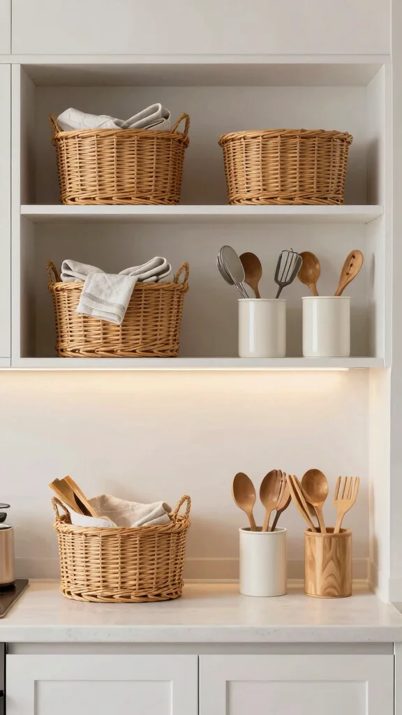 10 Kitchen Countertop Decor Ideas That Keep Things Tidy and Stylish - 5. Stylish Storage Solutions 1