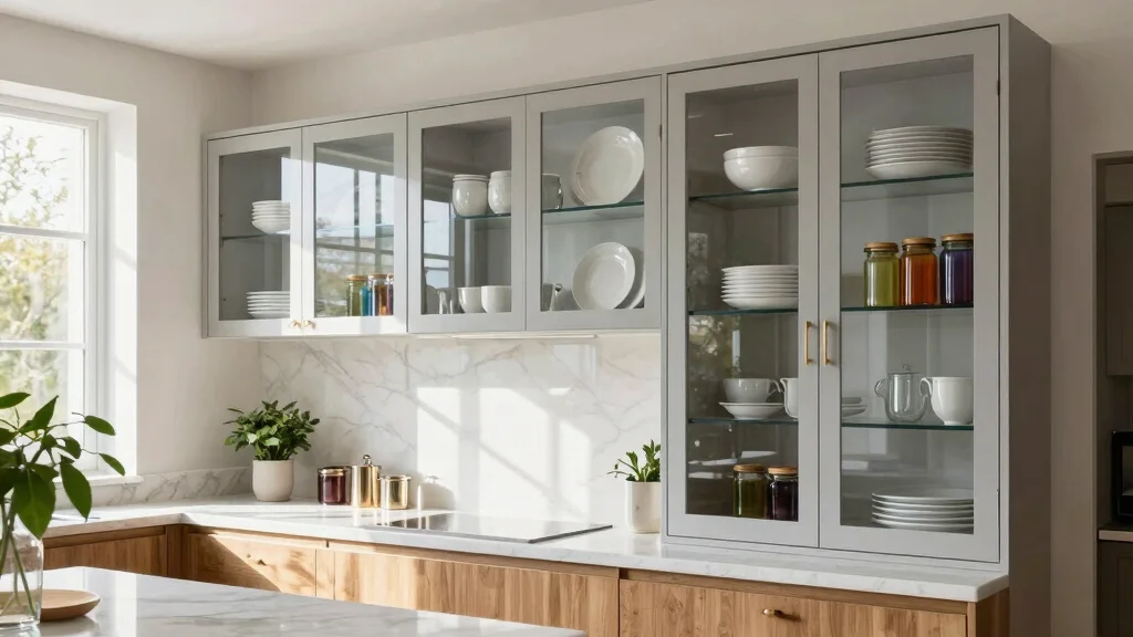 10 Kitchen Glass Cabinet Ideas for an Open, Elegant Feel