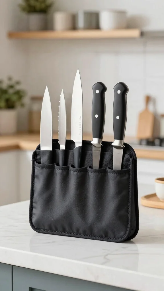 10 Kitchen Knife Organizer Ideas That Keep Your Counter Clear - 10. Stylish Knife Cases 1