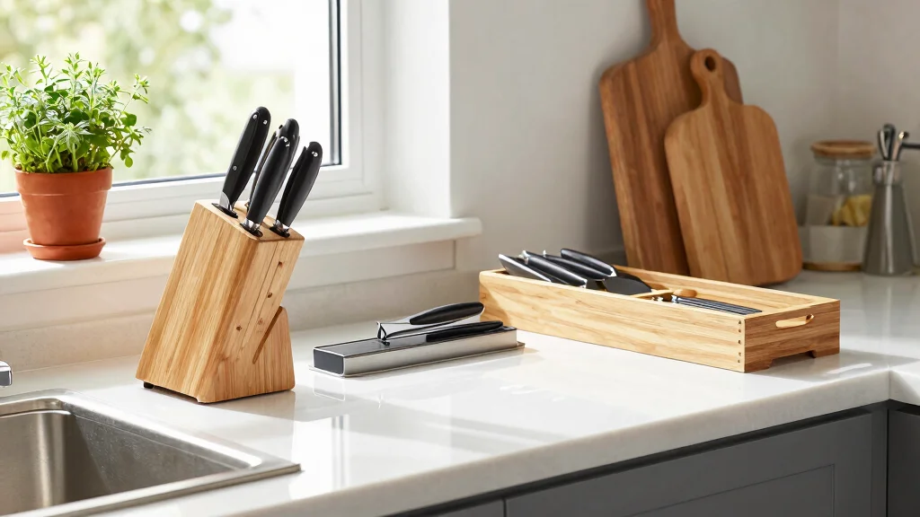 10 Kitchen Knife Organizer Ideas That Keep Your Counter Clear
