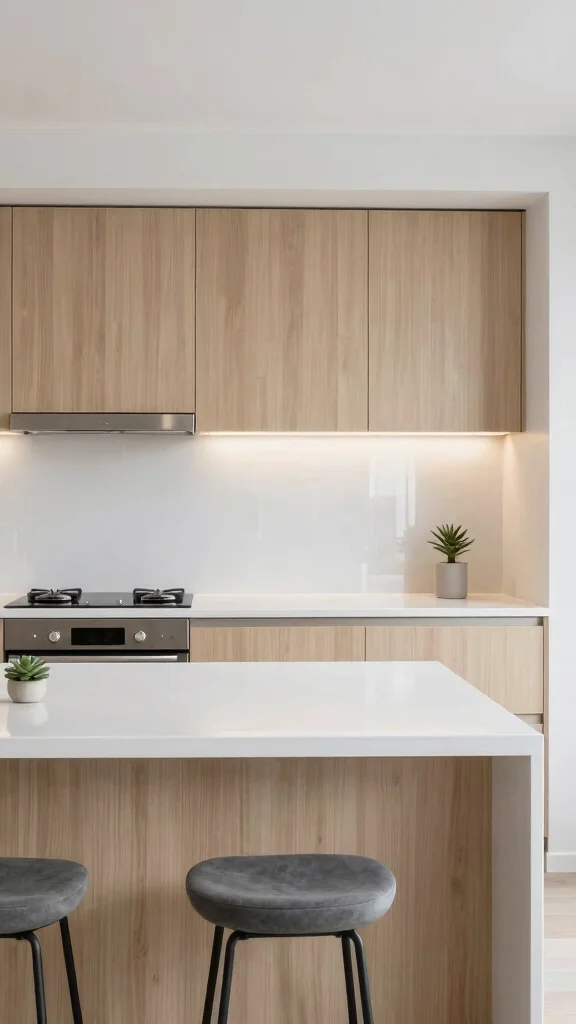 10 Kitchen Quartz Backsplash Ideas for a Seamless, Clean Look - 1. Sleek White Quartz for Minimalist Vibes 1