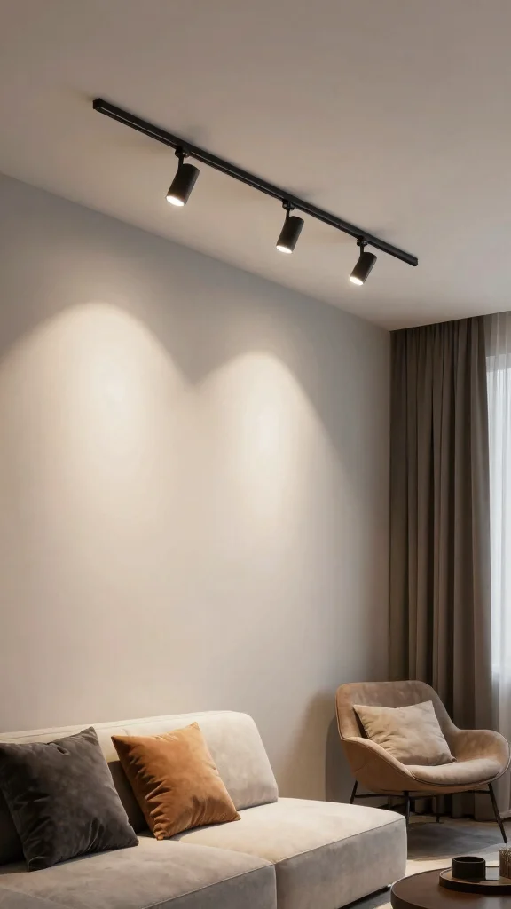 11 Bedroom Ceiling Lighting Ideas That Replace Boring Fixtures - 7. Sleek Track Lighting 1