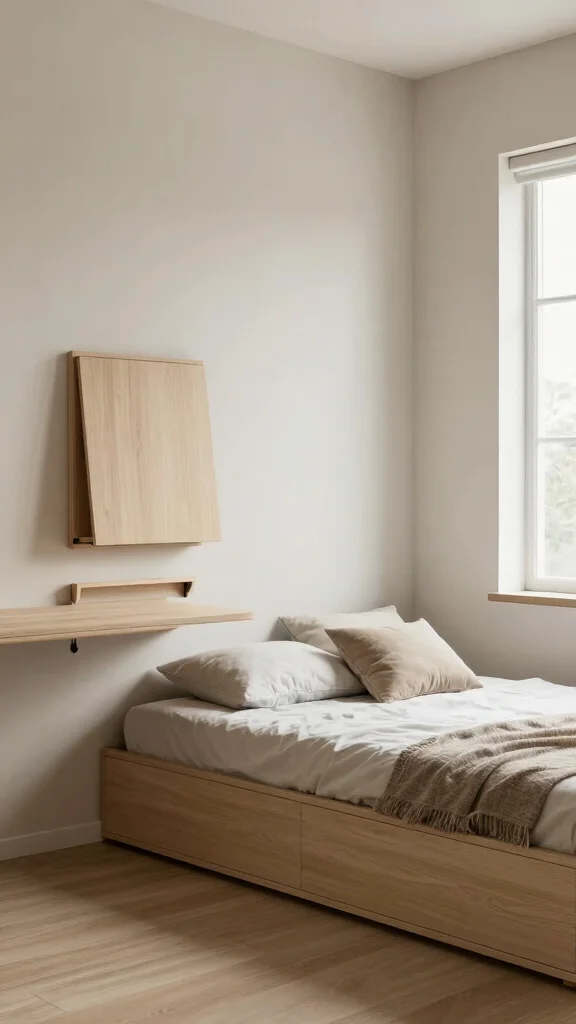 11 Bedroom Furniture Design Ideas for a More Cohesive Space - 1. Embrace Minimalism with Multifunctional Furniture 1