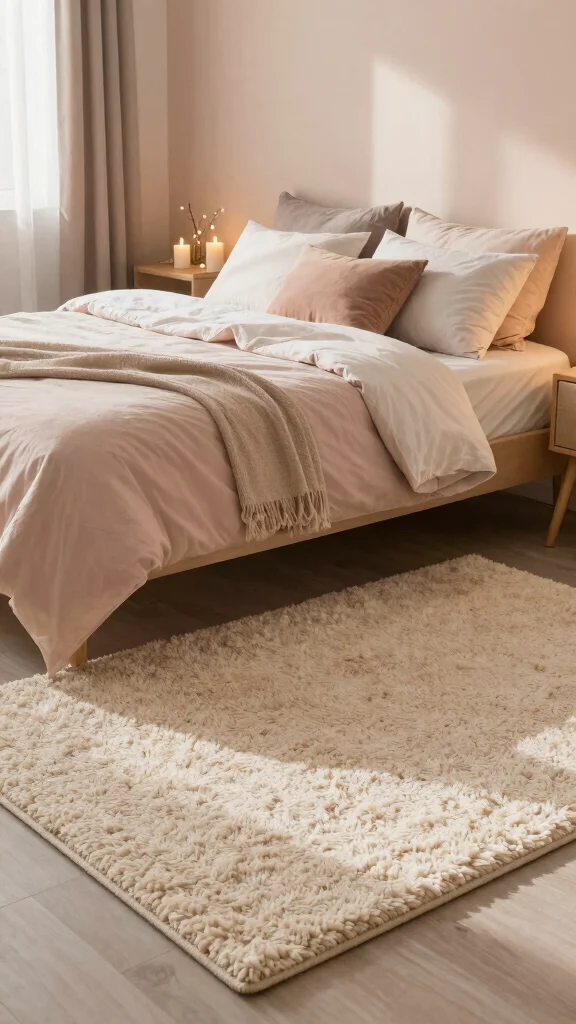 11 Bedroom Rug Ideas for Under the Bed That Feel Cozy and Finished - 2. Soft Chenille Rugs for Luxurious Comfort 1