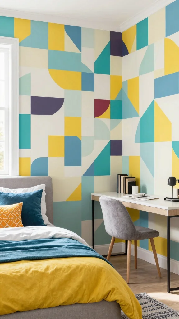 11 Bedroom Wallpaper Ideas That Transform a Plain Room - 11. Peel and Stick Convenience 1