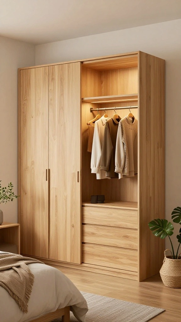 11 Bedroom Wardrobe Ideas for an Organized and Stylish Room - 5. Eco-Friendly Built-In Wardrobes 1