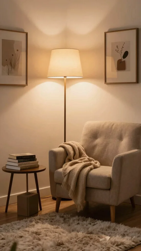 11 Floor Lamp Ideas for Living Rooms That Add Warmth and Height - 8. Cozy Corner: Reading Nook Inspiration 1
