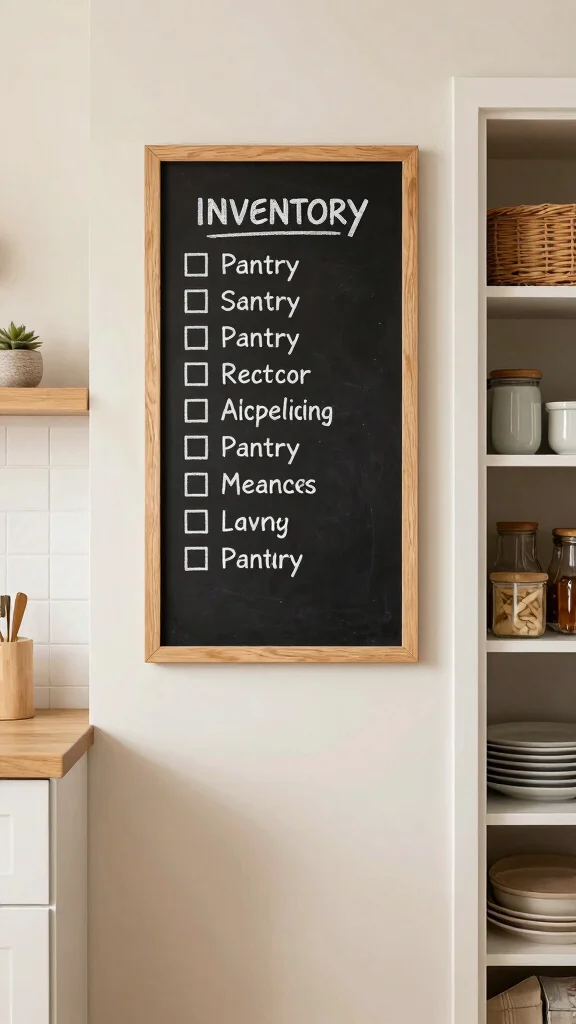 11 Kitchen Cabinet Organization Ideas That Make Every Inch Count - 7. Create a Pantry Inventory Board 1