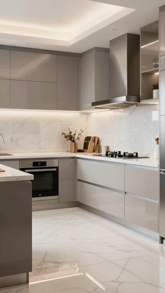 11 Kitchen Tile Floor Ideas That Are Easy to Clean and Beautiful - 10. Porcelain Tiles 1