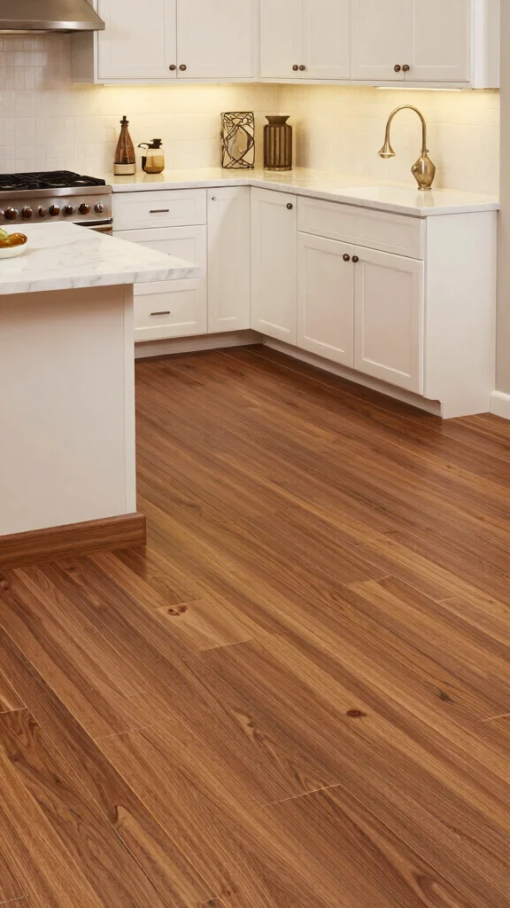 11 Kitchen Tile Floor Ideas That Are Easy to Clean and Beautiful - 9. Luxury Vinyl Plank Tiles 1