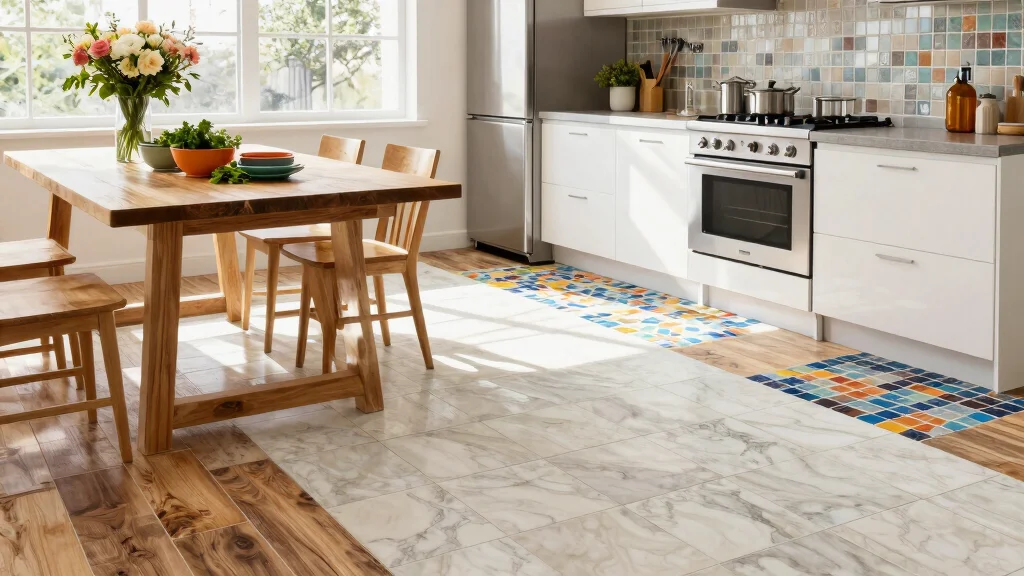 11 Kitchen Tile Floor Ideas That Are Easy to Clean and Beautiful