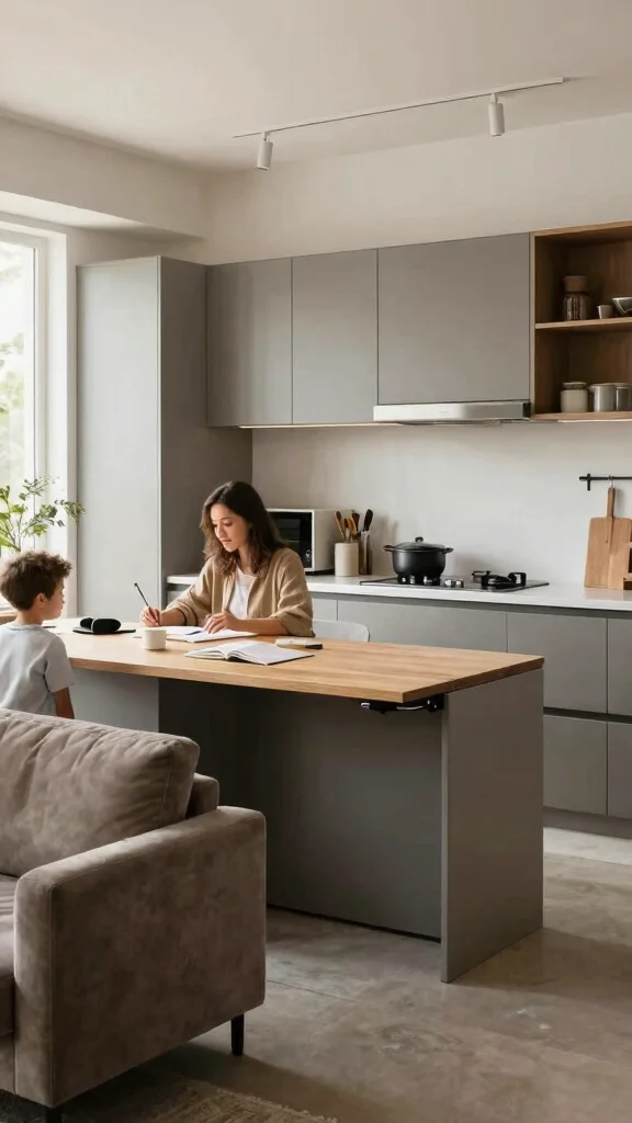 11 Kitchen Trends in 2026 Worth Planning Your Next Renovation Around - 7. Multi-functional Spaces: Work and Play Combined 1