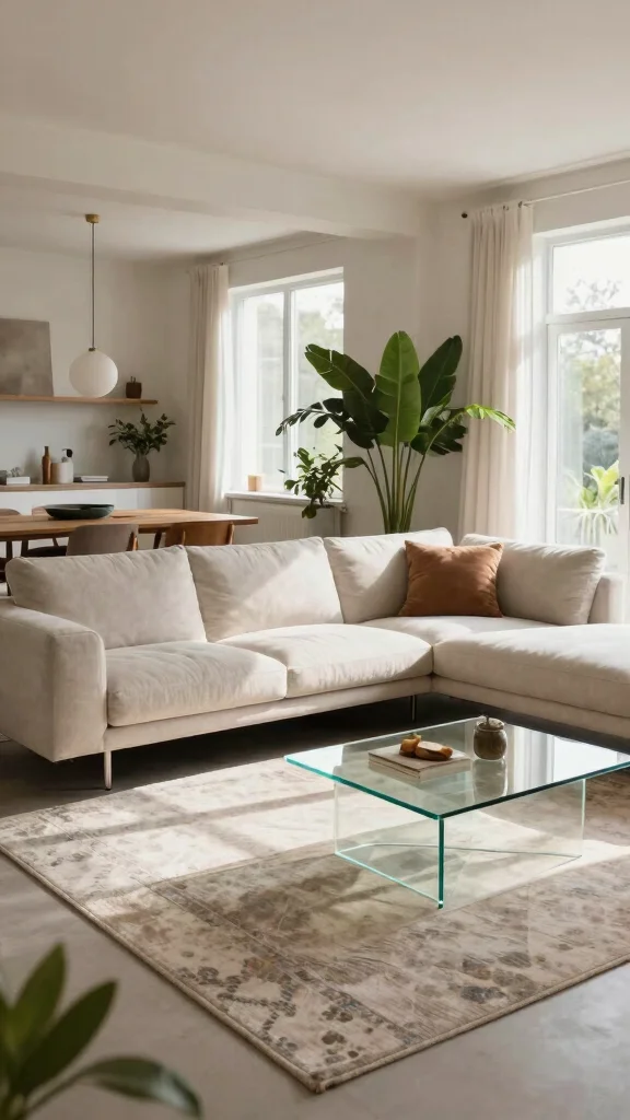 11 Living Room Furniture Layout Ideas for Better Flow and Function - 1. The Floating Sofa 1
