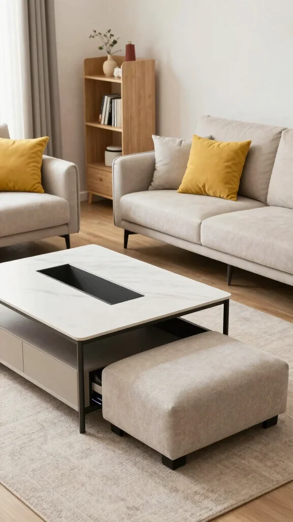 11 Living Room Furniture Layout Ideas for Better Flow and Function - 3. Multi-functional Furniture 1