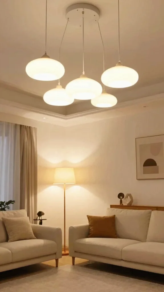 11 Living Room Furniture Layout Ideas for Better Flow and Function - 8. Strategic Lighting 1