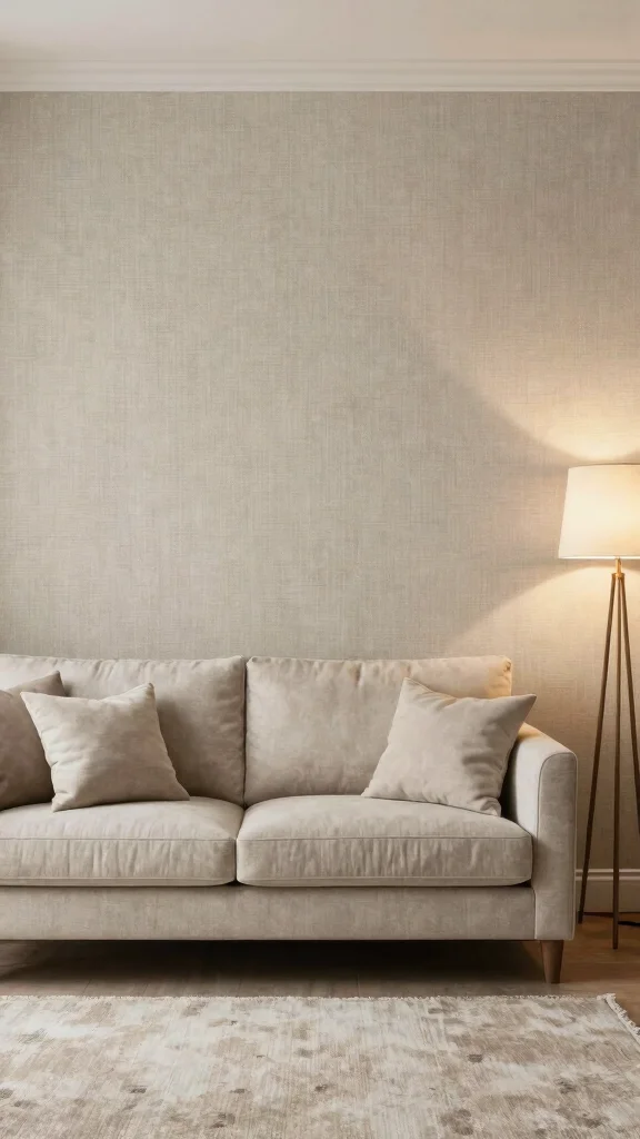 11 Living Room Wallpaper Ideas That Make Walls the Star - 8. Sustainable Fabrics 1