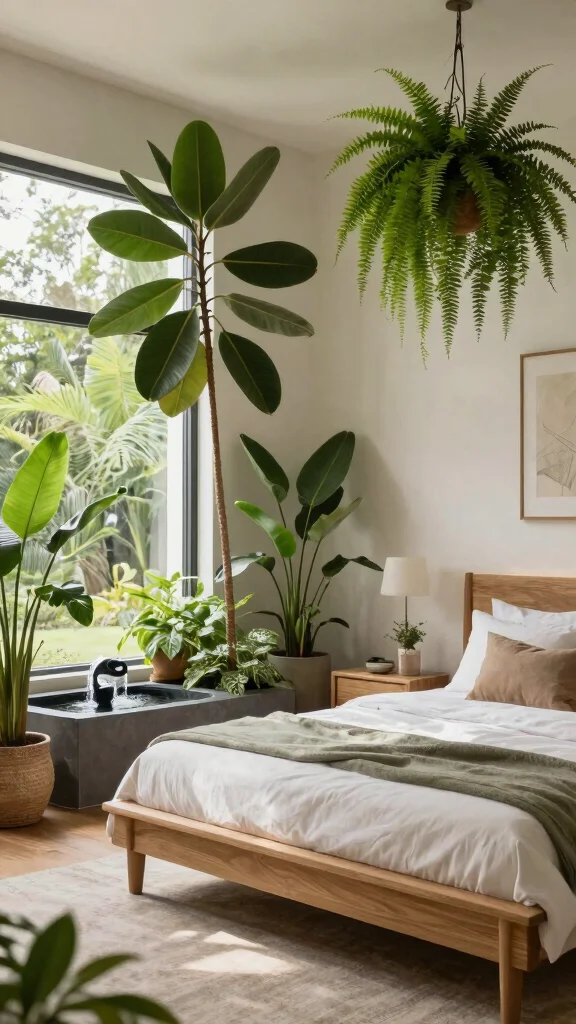11 Luxury Bedroom Interior Design Ideas Worth the Investment - 4. Biophilic Design Elements 1