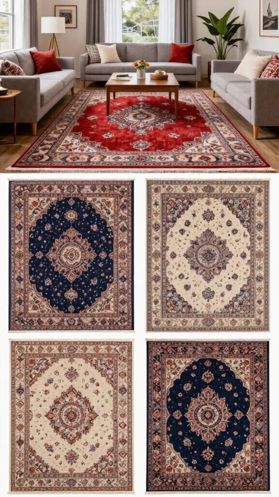 11 Tips for Choosing the Right Rug Size for a Living Room - 3. Think About Rug Dimensions 1