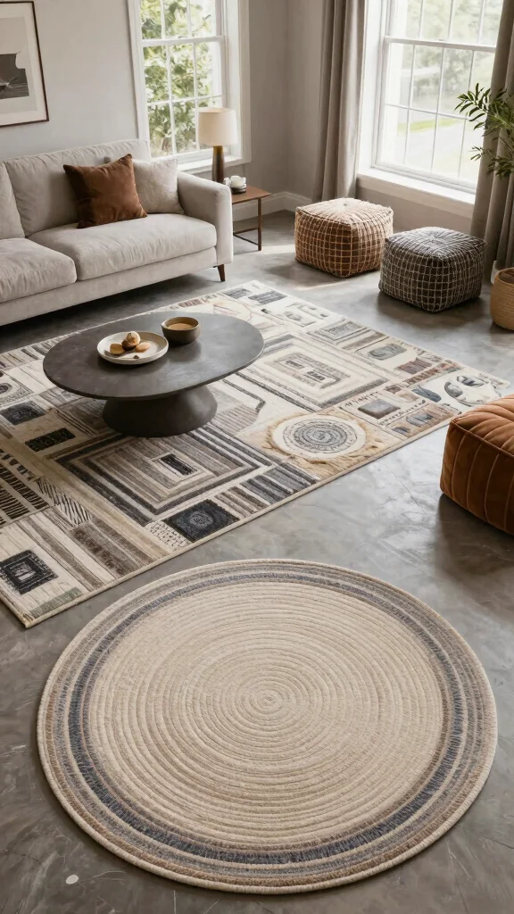 11 Tips for Choosing the Right Rug Size for a Living Room - 4. Choose the Right Shape 1