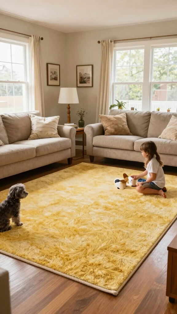 11 Tips for Choosing the Right Rug Size for a Living Room - 7. Consider Maintenance 1