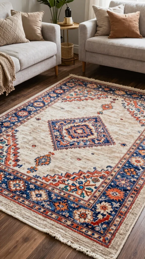 11 Tips for Choosing the Right Rug Size for a Living Room - 8. Think About Layering Rugs 1