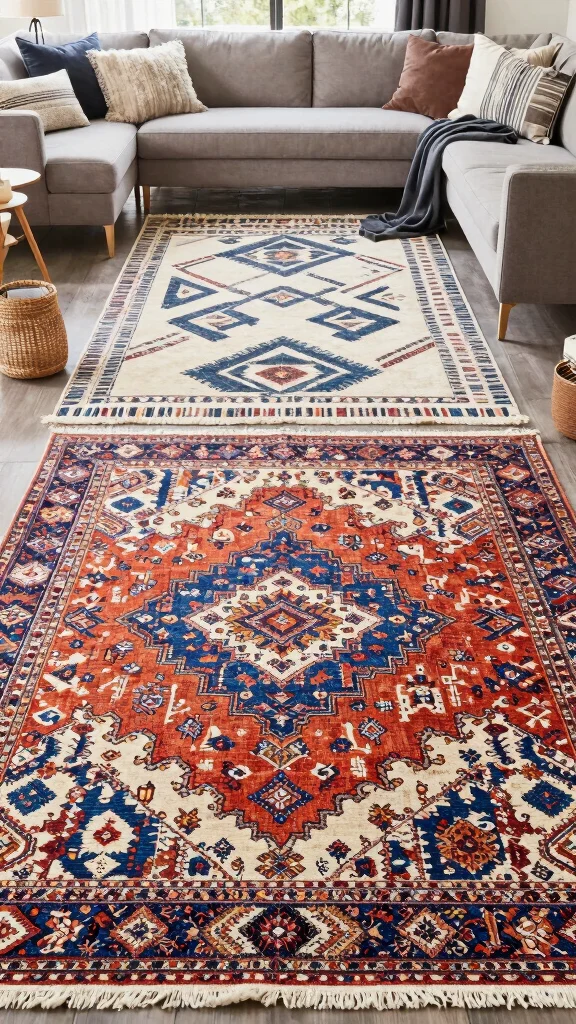 11 Tips for Choosing the Right Rug Size for a Living Room - 9. Explore Different Styles 1