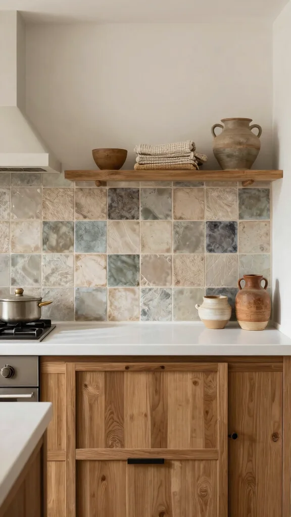 11 Zellige Tile Kitchen Ideas for a Textured, Handcrafted Look - 9. Textured Zellige for Added Dimension 1