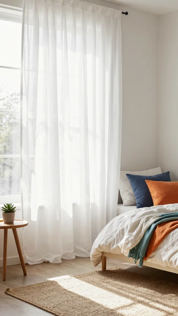 12 Bedroom Curtain Ideas That Make Every Window Look Beautiful - 2. Cotton Coolness 1
