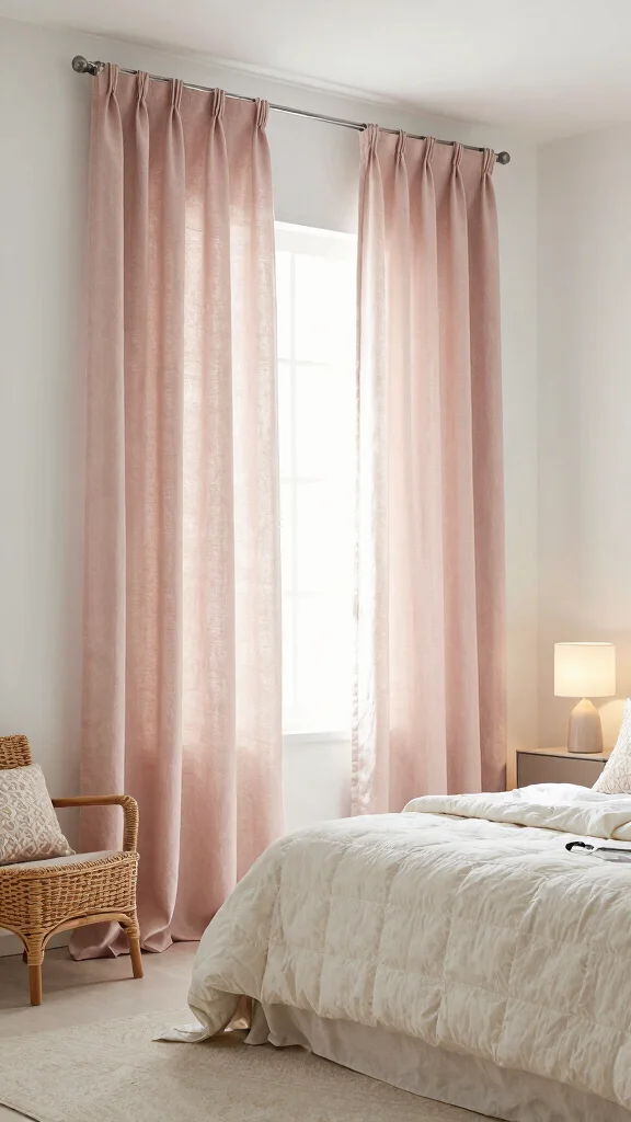 12 Bedroom Curtain Ideas That Make Every Window Look Beautiful - 4. Linen Layers 1
