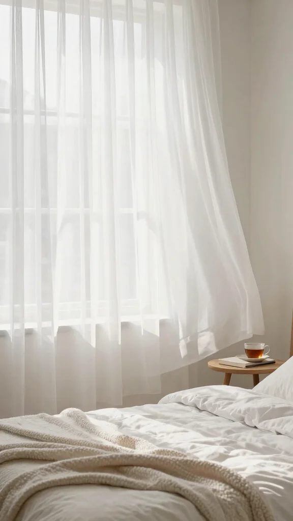 12 Bedroom Curtain Ideas That Make Every Window Look Beautiful - 8. Sheer Serenity 1