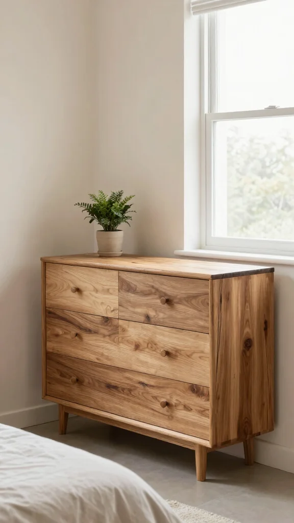 12 Bedroom Dresser Concepts That Add Storage Without the Bulk - 5. Minimalist Dressers with Eco-Friendly Materials 1