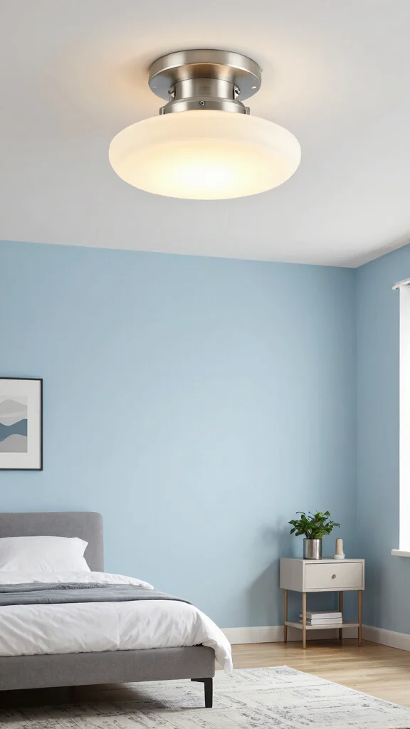 12 Bedroom Light Fixture Ideas for Every Style and Ceiling Height - 1. Sleek Flush Mounts for Low Ceilings 1