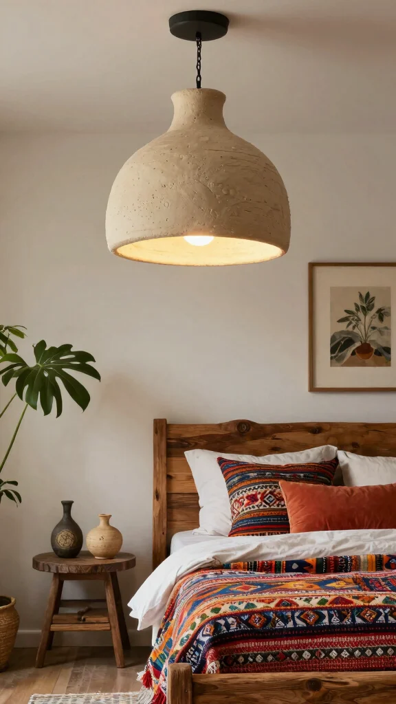 12 Bedroom Light Fixture Ideas for Every Style and Ceiling Height - 11. Artisanal Handmade Fixtures for Unique Touch 1