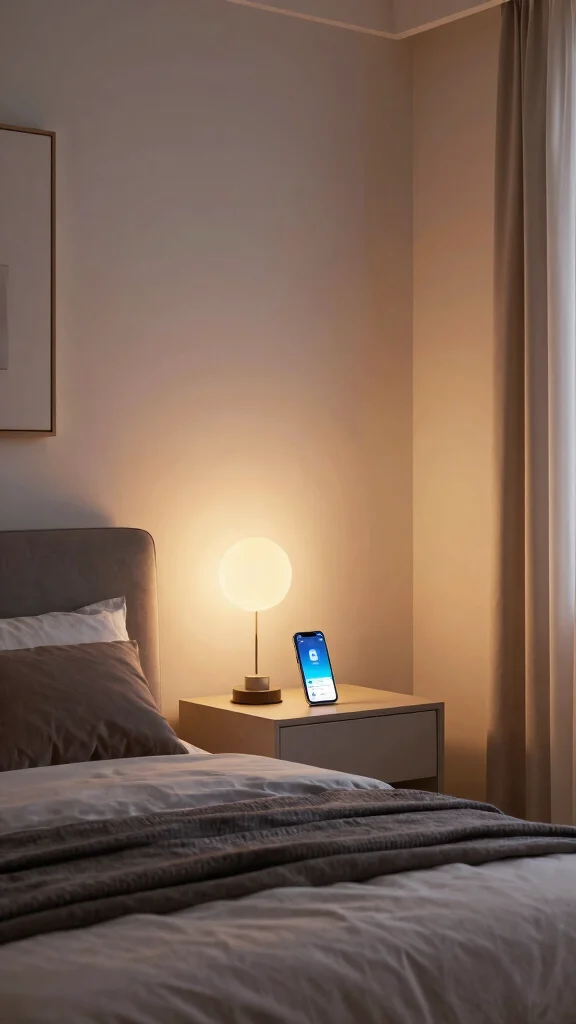 12 Bedroom Light Fixture Ideas for Every Style and Ceiling Height - 12. Smart Lighting for Tech-Savvy Homes 1