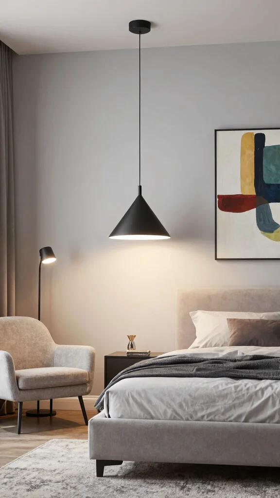 12 Bedroom Light Fixture Ideas for Every Style and Ceiling Height - 3. Pendant Lights for Modern Aesthetics 1