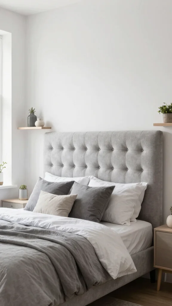 12 Bedroom Makeover Ideas on a Budget That Look High-End - 3. DIY Headboard on a Budget 1