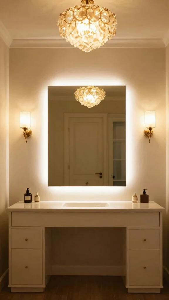 12 Bedroom Vanity Ideas That Work for Small and Large Rooms - 10. Luxurious Lighting 1