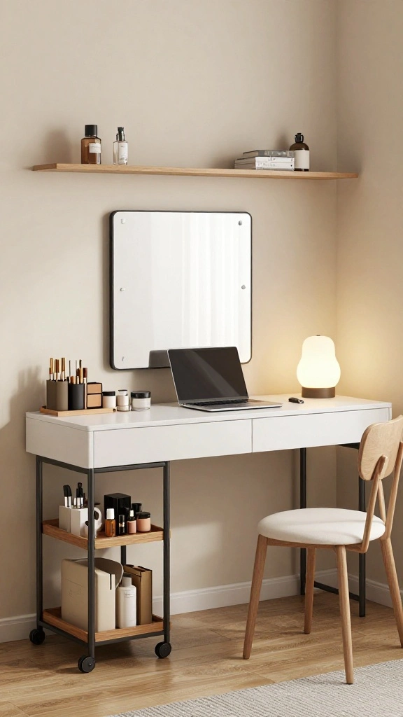 12 Bedroom Vanity Ideas That Work for Small and Large Rooms - 4. Multi-Functional Magic 1