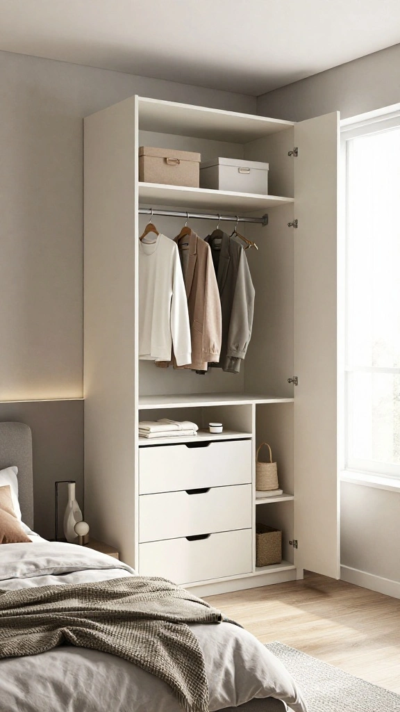 12 Bedroom Wardrobe Design Ideas That Maximize Storage and Style - 10. Modular Wardrobe Systems 1