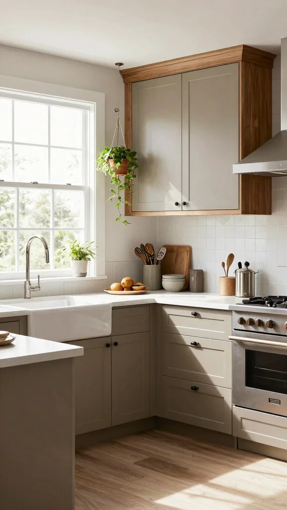 12 Kitchen Cabinet Color Ideas That Are Bold, Warm, or Timeless - 10. Timeless Taupe 1