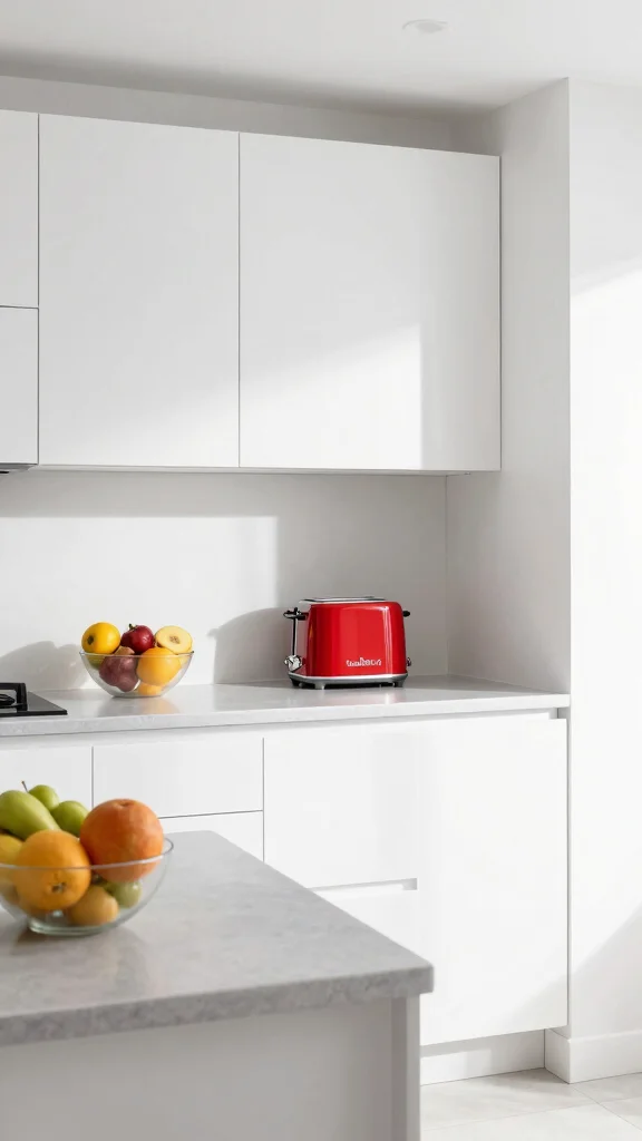 12 Kitchen Cabinet Color Ideas That Are Bold, Warm, or Timeless - 5. Crisp White with Bold Accents 1