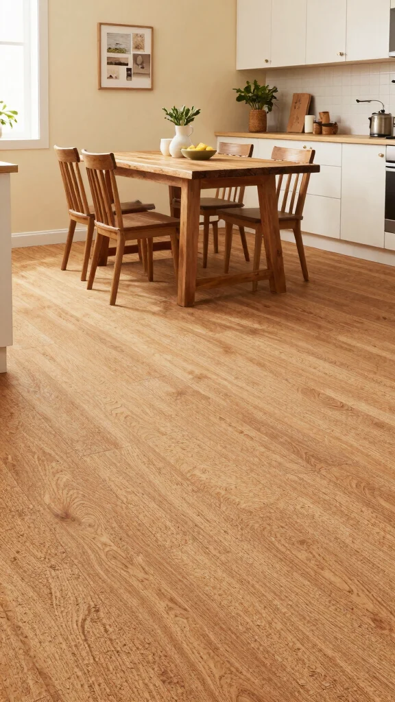 12 Kitchen Floor Tile Ideas That Are Both Stylish and Practical - 4. Eco-friendly Cork Flooring 1